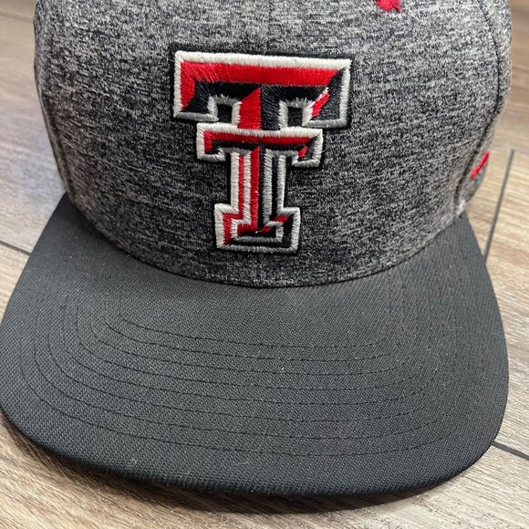 Zephyr Red Raiders Outfitters Texas Tech Snapback Baseball Cap Black Gray Unisex - Picture 4 of 12